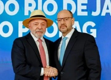 Presidente Lula da Silva e Ricardo Couto -  (crédito: Ricardo Stuckert)