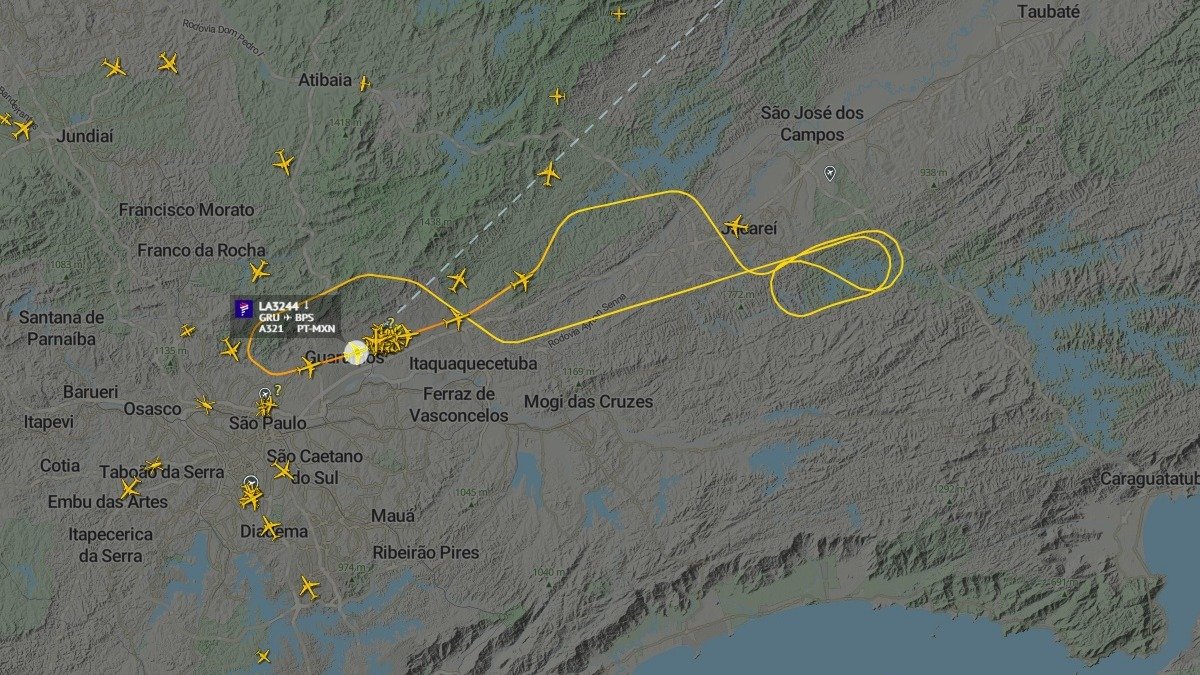 Colisão com pássaro força avião da LATAM a voltar para Guarulhos - AirNav Radar