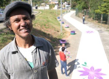 Wagner Silva, o palhaço limão, é o responsável pelo projeto  -  (crédito: Leandro Couri/Em/D.A Press)