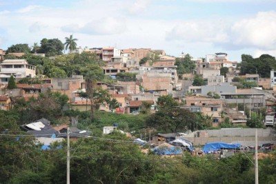 Os indígenas warao estão localizados em uma ocupação em Betim, na Grande Belo Horizonte (BH) -  (crédito: Alexandre Guzanshe/EM/D.A Press)