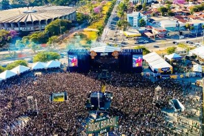 A Esplanada do Mineir&atilde;o recebe o p&uacute;blico para a 6&ordf; edi&ccedil;&atilde;o do Prime Rock Brasil, celebrando o rock nacional. -  (crédito: Guilherme Breder @bsfotografias)