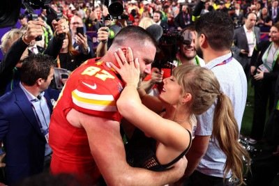 Travis Kelce e Taylor Swift devem se casar nesta sexta-feira (3/7), segundo a imprensa internacional       -  (crédito:  AFP)