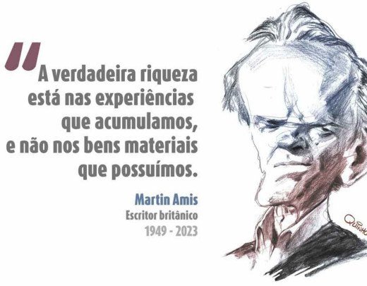 Martin Amis -  (crédito: Quinho)