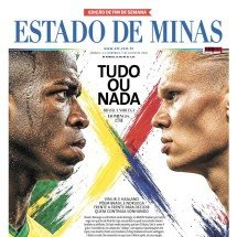 CONFIRA A CAPA DO ESTADO DE MINAS DO DIA 04/07/2026 - CAPA DO ESTADO DE MINAS