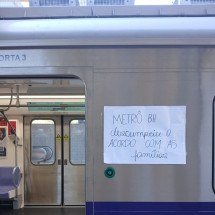 Atingidos pela Linha 2 do metrô de BH protestam e cobram indenizações - Movimento dos atingidos pelas obras da Linha 2 