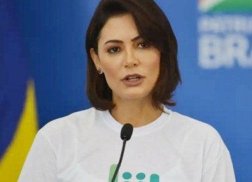 Michelle Bolsonaro -  (crédito: Agência Brasil)
