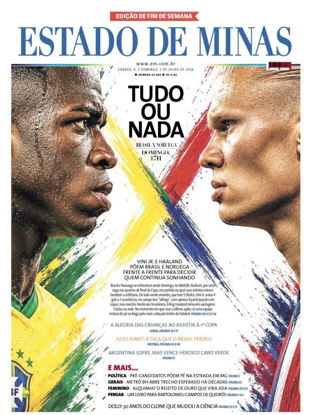 - (crédito: CAPA DO ESTADO DE MINAS)