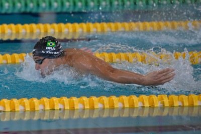 Arthur Xavier, de 19 anos, venceu os 100m borboleta e os 100m livre na classe S14 -  (crédito: Divulgação/Comitê Paralímpico Brasileiro (CPB))