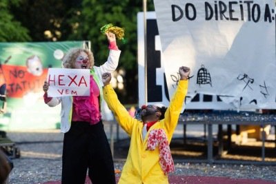 'Tá no Estatuto!' transforma o espaço público em um território de encontro entre arte e cidadania -  (crédito: Reprodução/ Carol Reis)