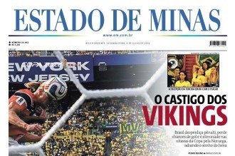 Confira a capa do Estado de Minas do dia 06/07/2026