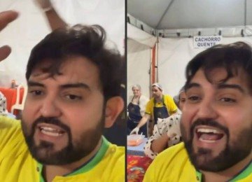 Padre viraliza ao comemorar derrota do Brasil após ganhar R$ 1 mil em bolão -  (crédito: Tupi)