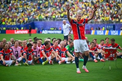 Festa norueguesa na Copa foi ao som de A-ha       -  (crédito:  AFP)