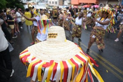 Bloco Babadan Banda de Rua denuncia agressão de ex-membro com trompetista do coletivo. -  (crédito: Leandro Couri/EM)