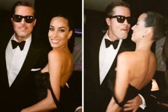 Brad Pitt oficializa namoro com designer no casamento de Taylor Swift