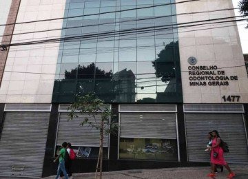 Fachada do Conselho Regional de Odontologia de Minas Gerais (CRO-MG), localizada no Bairro de Lourdes
 -  (crédito: Marcos Vieira/EM/D. A Press)