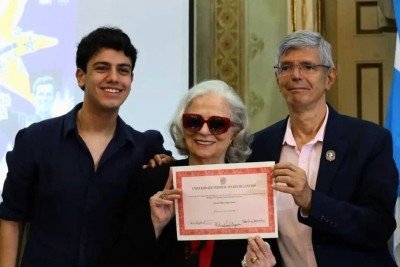 UFRJ concedeu diploma póstumo a Stuart Angel, assassinado pela ditadura militar -  (crédito: Rovena Rosa/Agência Brasil)