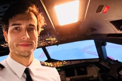 Leandro Bertazzo morreu ao saltar de um avião de instrução durante um voo na província de Córdoba, na Argentina -  (crédito: Instagram)