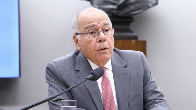 Mauro Vieira, atual ministro das Rela&ccedil;&otilde;es Exteriores do Brasil, durante compromisso oficial na condu&ccedil;&atilde;o da pol&iacute;tica externa. -  (crédito: Vinicius Loures/C&acirc;mara)