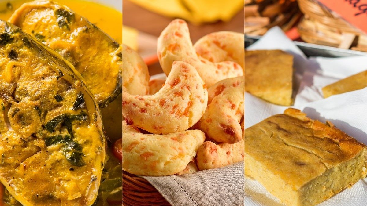 Pratos ic&ocirc;nicos do Mato Grosso do Sul exibem a fus&atilde;o de sabores da culin&aacute;ria regional, marcada pela influ&ecirc;ncia paraguaia e pantaneira. -  (crédito: BrazilPhotos de Getty Images / MARCELOKRELLING de Getty Images / Aleksandr_Vorobev de Getty Images)