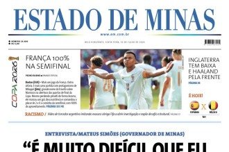 CONFIRA A CAPA DO ESTADO DE MINAS DO DIA 10/07/2026