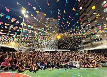 Alunos do Colégio Santo Agostinho se uniram para promover arraiás beneficentes -  (crédito: Divulgação)