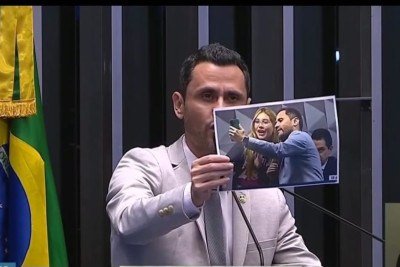 Senador Cleitinho pede desculpas por ter tirado foto com a infuenciadora Vírginia Fonseca -  (crédito: Reprodução/Redes Sociais)