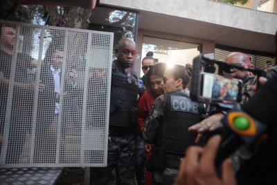 Crime foi reconstituído na última quarta-feira (8/7), no Bairro São Pedro, na Região Centro-Sul de Belo Horizonte -  (crédito: Alexandre Guzanshe/EM/D.A Press)