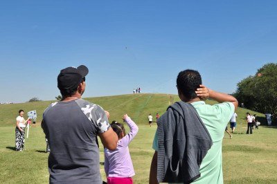 Dia ensolarado no Parque Ecol&oacute;gico da Pampulha &eacute; ideal para atividades, mas a baixa umidade prev&ecirc; cuidados e hidrata&ccedil;&atilde;o -  (crédito: Jair Amaral/EM/D.A.Press)
