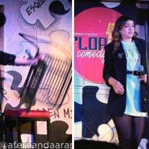 Comediante é alvo de cadeirada durante apresentação em Santa Catarina - Redes sociais