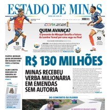 Capa impressa do Estado de Minas de 14/7/2026 -  jwilsoncarvalho.mg