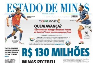 Capa impressa do Estado de Minas de 14/7/2026