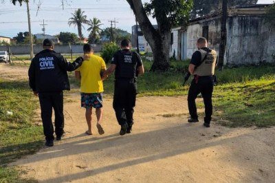 Homem suspeito de integrar grupo do plantioo de maconha foi preso em Eunápolis, no sul da Bahia -  (crédito: PCMG/divulgação)