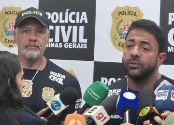 Delegados da Polícia Civil dão detalhes sobre a investigação dos crimes da diarista Paola Stéfany Neto Cirino  -  (crédito: Jair Amaral/EM/D.A Press)
