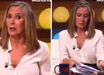 Apresentadora deixou programa ao vivo e acusou colega de assédio moral -  (crédito: Redes sociais)