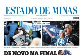 CONFIRA A CAPA DO ESTADO DE MINAS DO DIA 16/07/2026