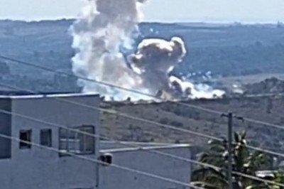 Explosão foi registrada por moradores da cidade, e vídeo circula nas redes sociais -  (crédito: Reprodução)