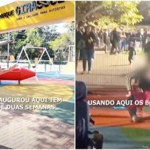 Prefeito denuncia depredação do Parque Girassol dias após inauguração - Instagram/Reprodução