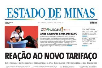 Capa impressa do Estado de Minas de 17/7/2026
