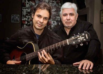 Rodrigo e Marilton Borges, respectivamente sobrinho e irmão de Lô, tocarão com outros artistas, no tributo ao expoente do Clube da Esquina -  (crédito: Alex Ribeiro/Divulgação)