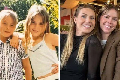 Casey O'Connor e Alana Horton, as amigas de inf&acirc;ncia que descobriram ser irm&atilde;s biol&oacute;gicas ap&oacute;s teste de DNA -  (crédito: Redes sociais)