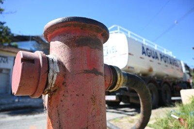 Imóveis que possuem caixas d'água podem não sofrer impactos -  (crédito: Leandro Couri/EM/D.A. Press - 07/06/2024)