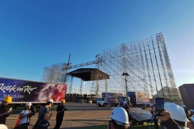Rock in Rio revela estrutura gigante da Cidade do Rock a 49 dias do festival -  (crédito: Tupi)