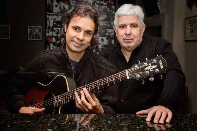 Rodrigo e Marilton Borges, respectivamente sobrinho e irmão de Lô, tocarão com outros artistas, no tributo ao expoente do Clube da Esquina -  (crédito: Alex Ribeiro/Divulgação)