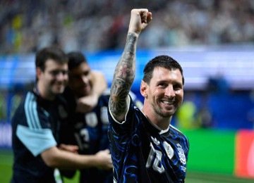 Lionel Messi marcou oito gols nesta Copa e também briga pela artilharia no Mundial -  (crédito: Shaun Botterill/Getty Images/AFP)