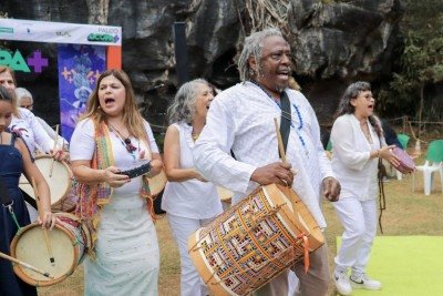 Destaque no Ocupa+, Maurício Tizumba terá a participação de representantes de folias e congados das comunidades que integram o Parque Estadual do Sumidouro -  (crédito: Ocupa+/Divulgação)