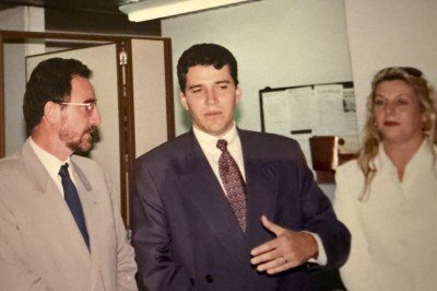 Patrus Ananias e Jarbas Soares em 1995 -  (crédito: Reprodução/Redes Sociais)