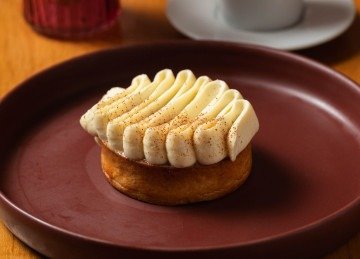 A canela leva um toque especial à tartelette banoffee da cafeteria Coisa de Vó -  (crédito: Felipe Nilles/Divulgação)