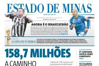 Capa impressa do Estado de Minas de 21/7/2026