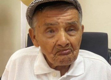 Levino da Costa de Jesus, de 119 anos, morreu nesse domingo (19/7) em Pará de Minas -  (crédito: Reprodução/Redes Sociais)
