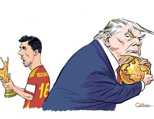 Trump e a Copa -  (crédito: Quinho)